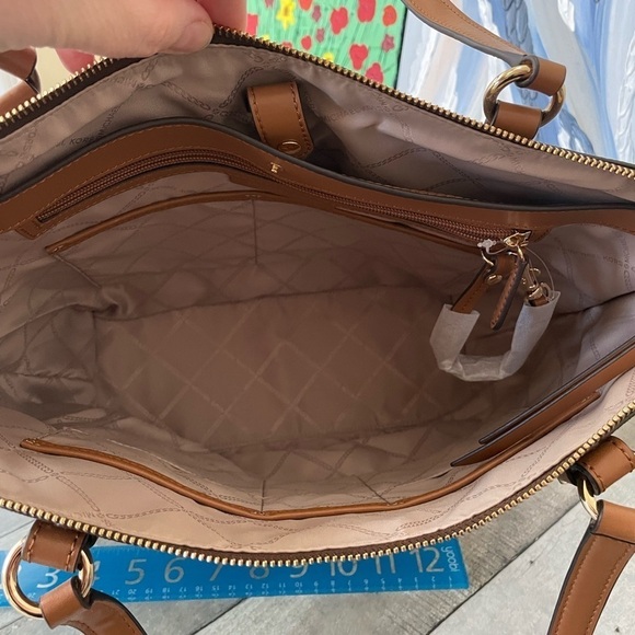 MICHAEL KORS woman’s Signature Canvas Large Tote Shoulder Bag Women Leather - Picture 9 of 10